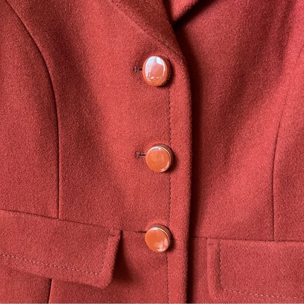 Kate Spade New York Wool Blend Coat Women’s XS Rust / Burnt Orange